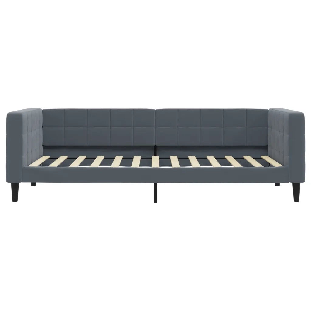 Divano Letto con Letto Estraibile-Sofa Letto-Daybed Grigio Scuro 100x200 Velluto 827764