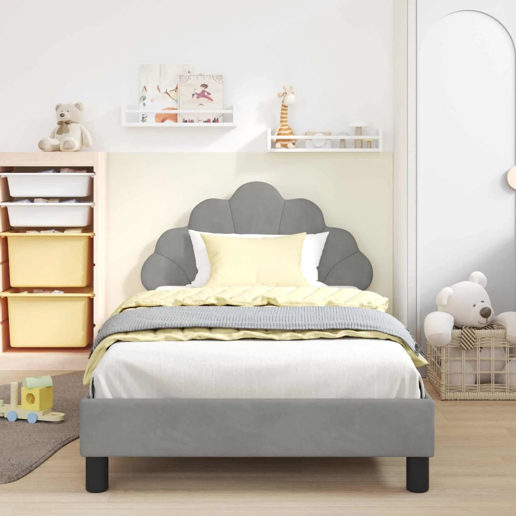 Struttura letto bambini con testata Grigio chiaro 80 x 200 cm 42011148