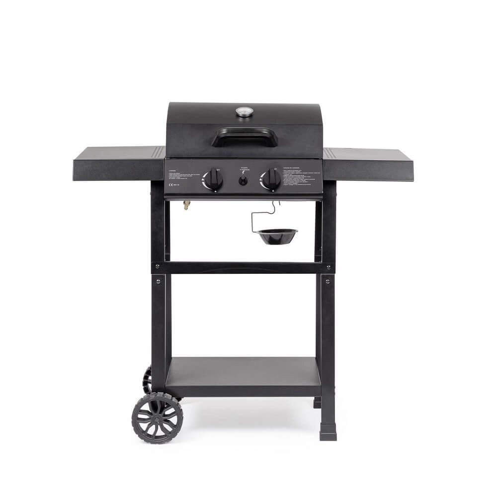 Barbecue a Gas Acciaio Nero da Esterno Moderno - LYMER