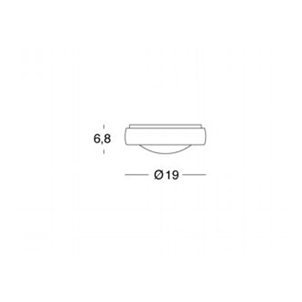 Plafoniera Da Esterno Moderna Loft Alluminio E Termoplastica Grigio Led 8W 4000K