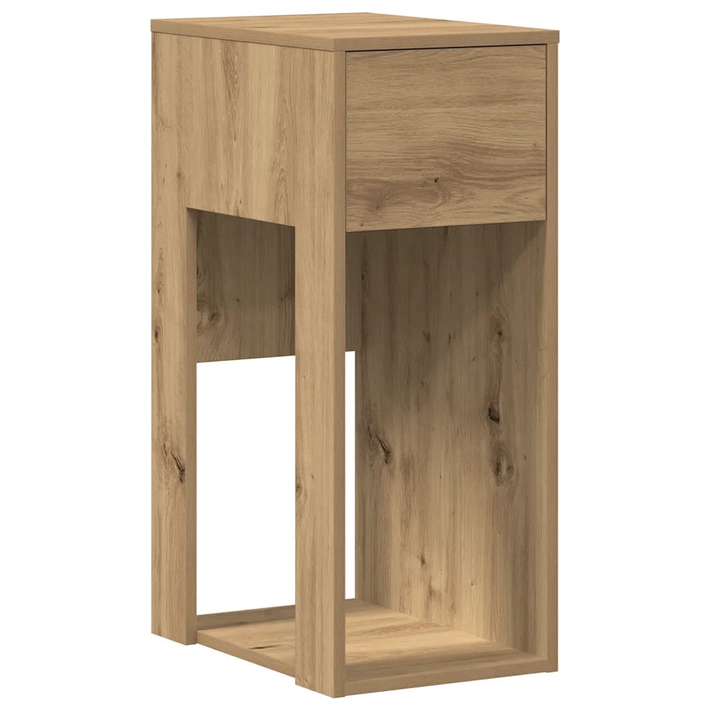 Supporto per Computer a Torre con Cassetto Rovere 30x44x74 cm CFW2439482