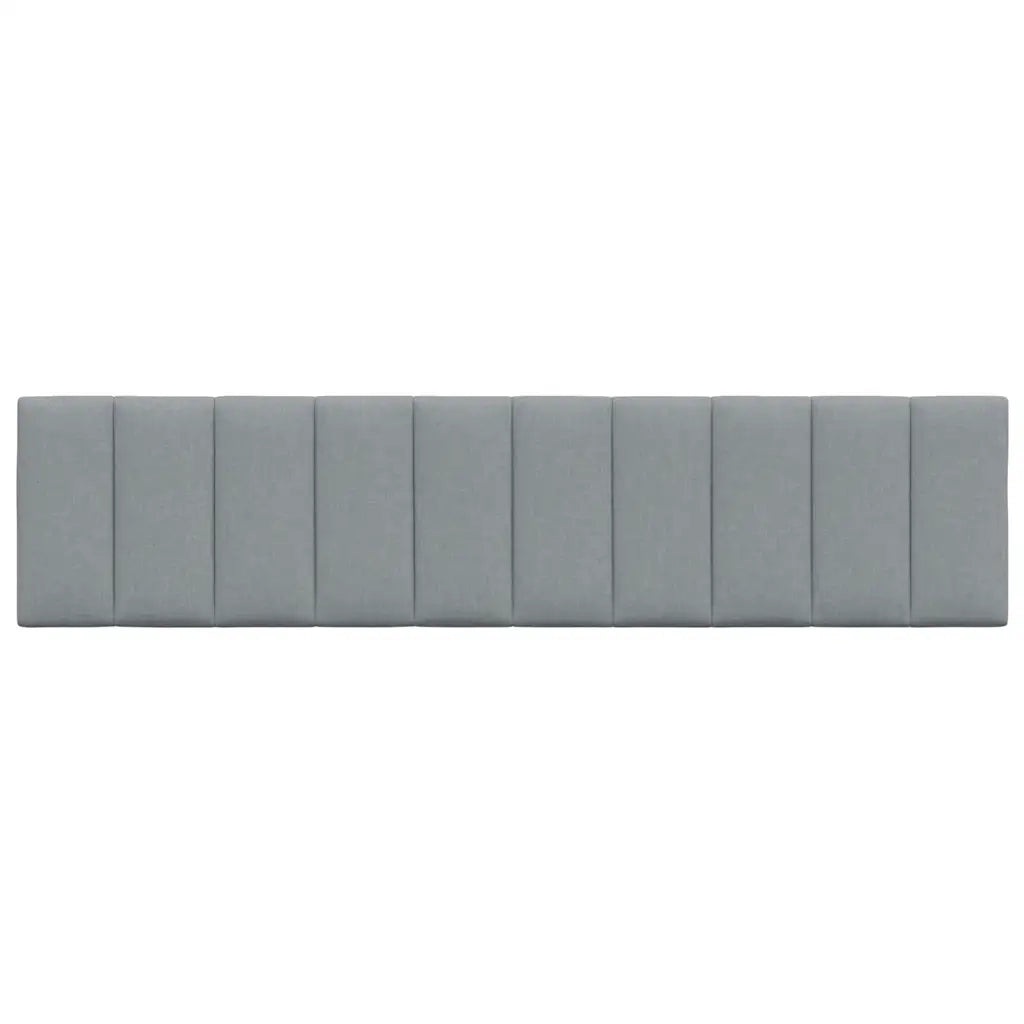 Cuscino Testiera Hanko Grigio Chiaro 200 cm in Tessuto 4019184