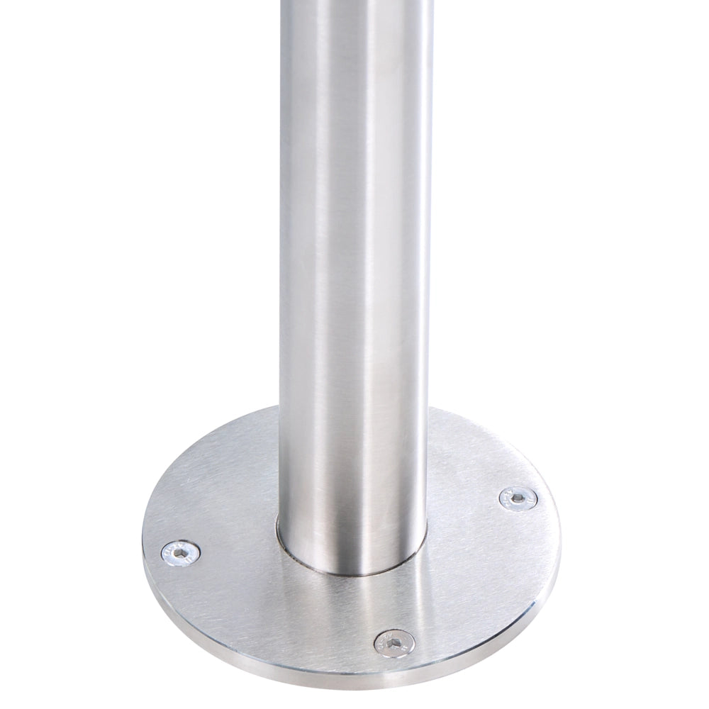 Set Doccia Miscelatore da Giardino per Esterni in Acciaio Inox Color Argento con Funzione Pioggia Moderno
