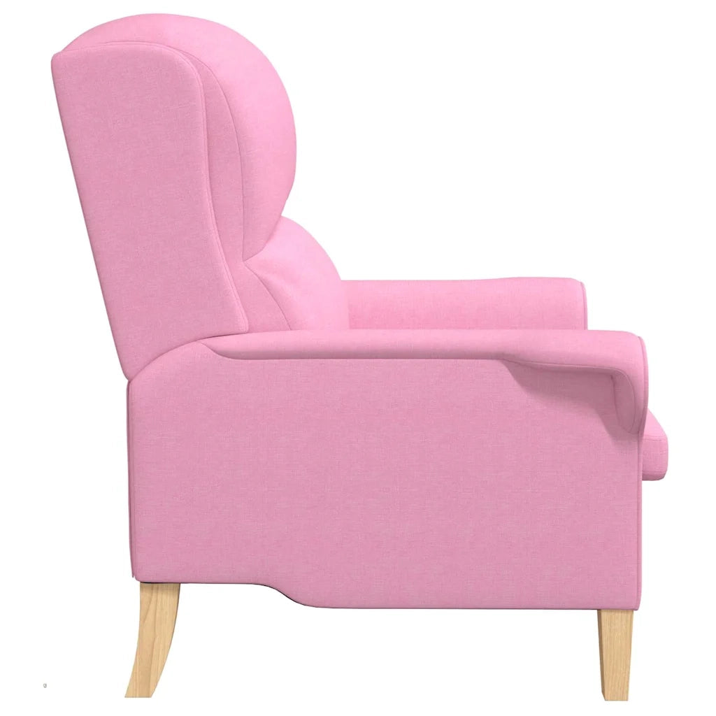 Divano Sedia-Poltrona Rosa Tessuto 889991