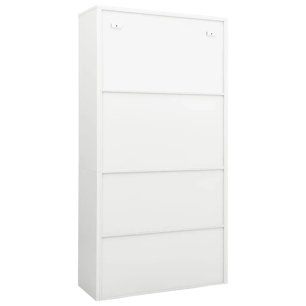Armadio per Ufficio Bianco 90x40x180 cm in Acciaio cod mxl 39955