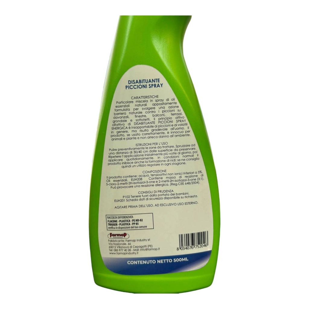 SPRAY DISABITUANTE PICCIONI 500ML ENERGICA