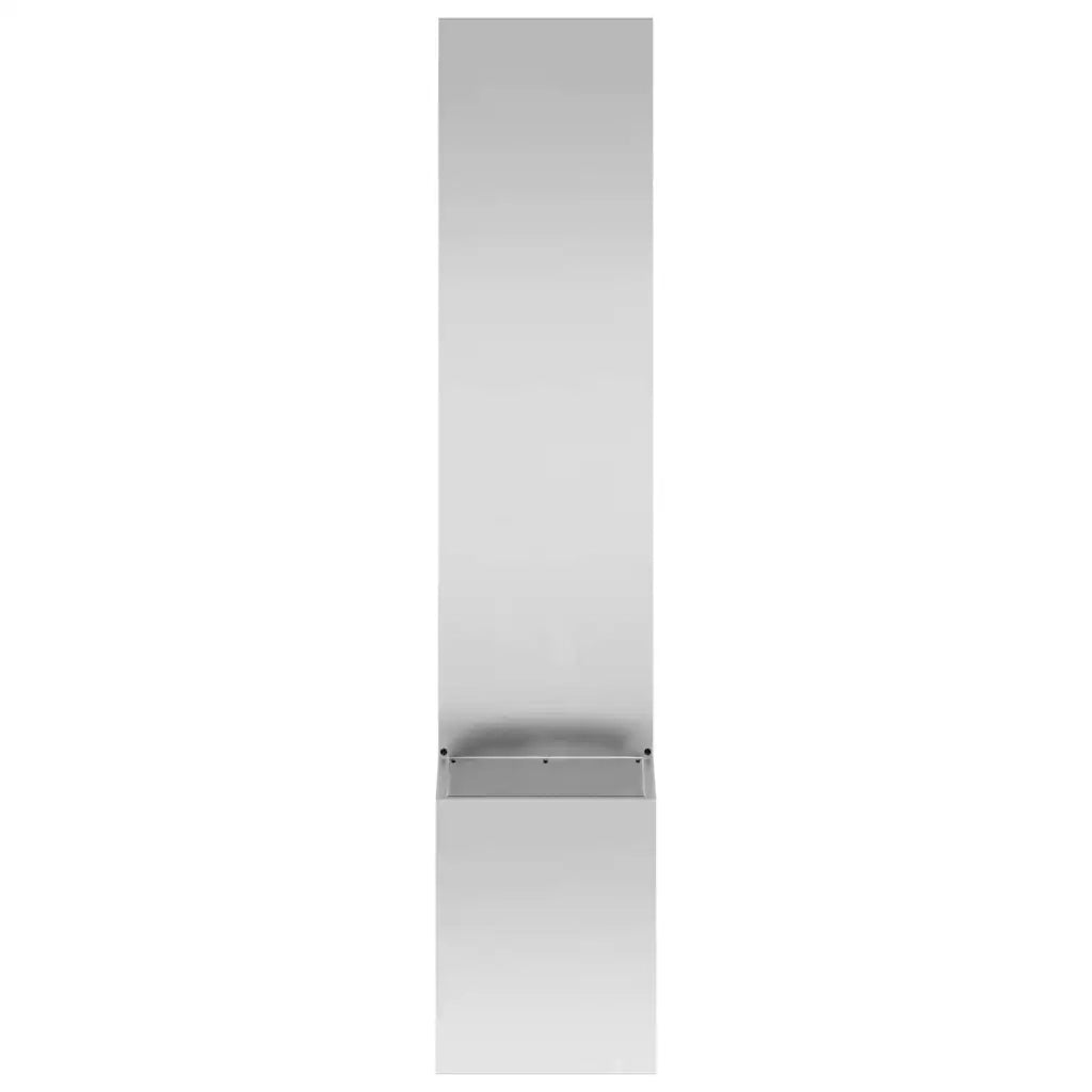 vidaXL Vaso da Giardino con Pannello Decorativo Argento 32 x 140 cm