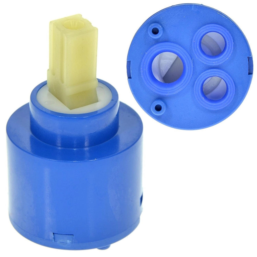 Trade Shop - Cartuccia Universale Ricambio Rubinetto Miscelatore Lavandino Bidet Bassa 40mm -