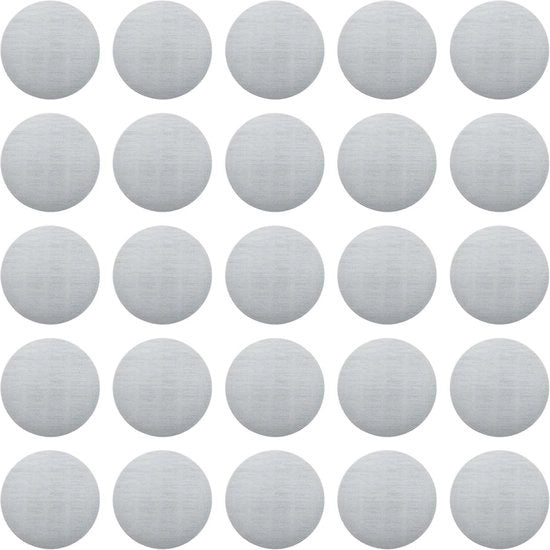 Piastra di copertura per serratura in acciaio per riparazione - copertura per serratura decorativa - 25 pezzi - copertura per foro di serratura - 50 mm