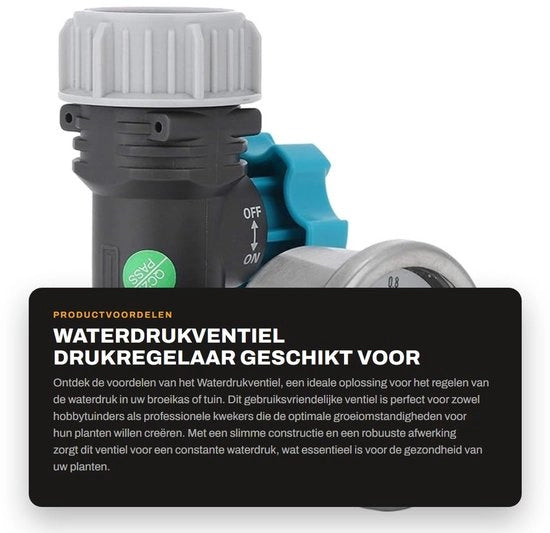 Regolatore di Pressione per Acqua G3/4in - Regolatore di Pressione per Acqua - Regolatore di Pressione per Casa - Per Gas di Condensazione Esterno - Resistente ai Colpi - Sostenibile