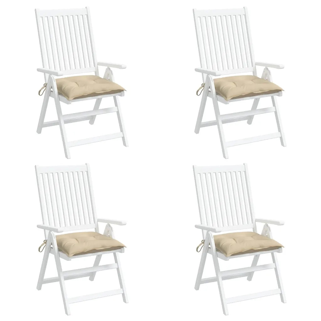 Cuscini per Pallet 4 pz Beige 50x50x7 cm Tessuto Oxford 361517