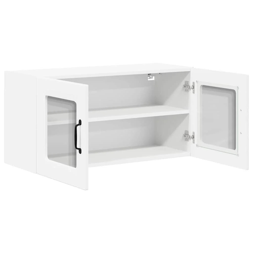Mobile da cucina moderno con pratico spazio contenitivo 80 x 31 x 40 cm legno composito bianco 02_0053963