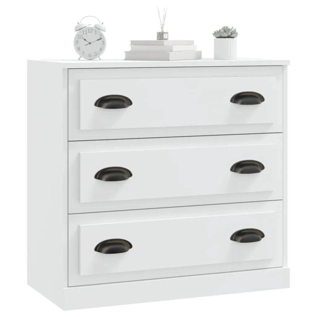 Credenza-Buffet-Armadio da cucina Bianca 70x35,5x67,5 cm in Legno Multistrato 186806