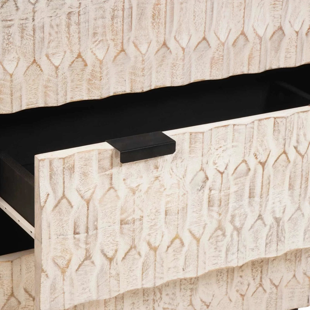 Credenza-Buffet-Armadio da cucina Finitura Bianco Lavato 60 x 33,5 x 75 cm 513049