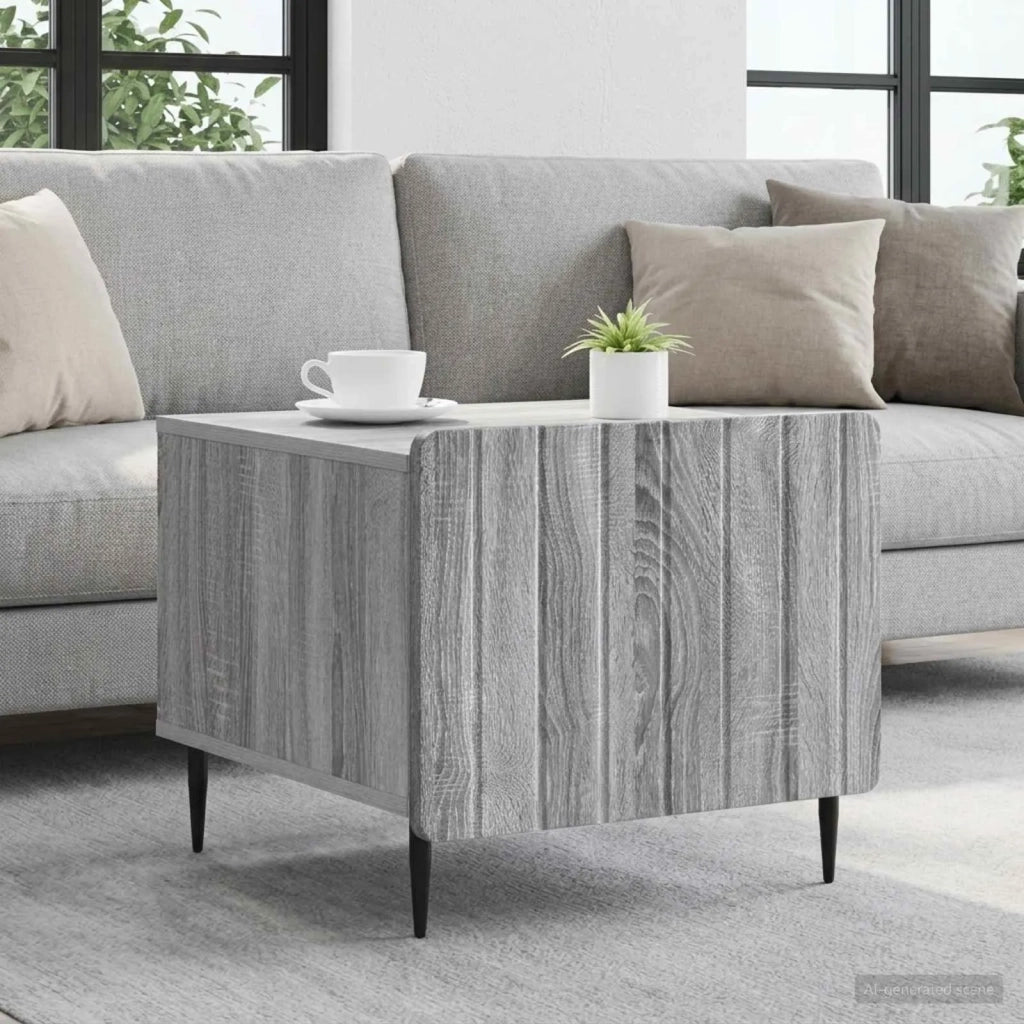 Tavolino da salotto con cassetto Grigio Sonoma 49 x 50 x 42 cm 894511