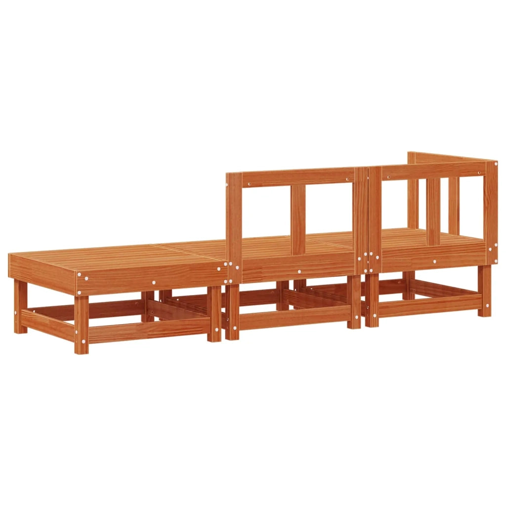 Unità Divano Sezionale Marrone Cera 183 x 61 x 62 cm 865421