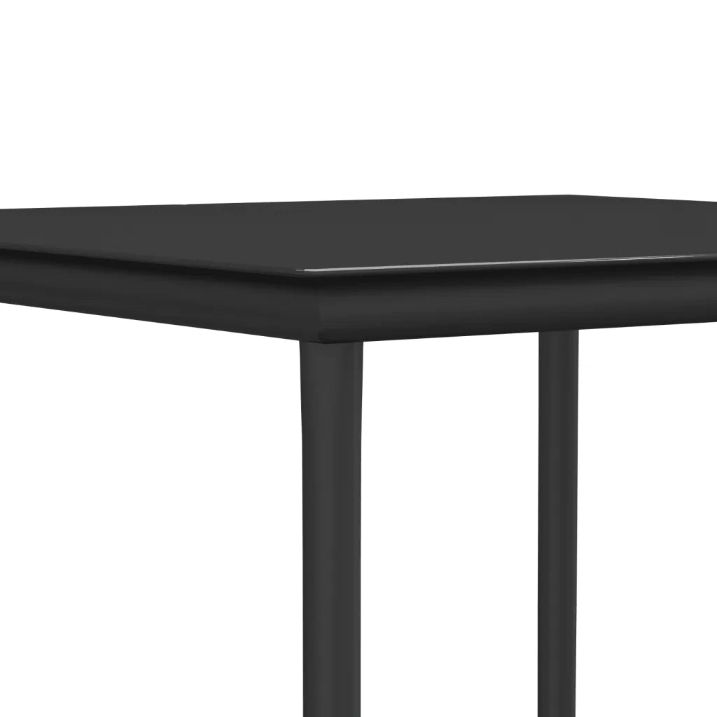 Set Pranzo da Giardino 5pz | Set Salotto da Giardino con Cuscini in Polyrattan e Acciaio
