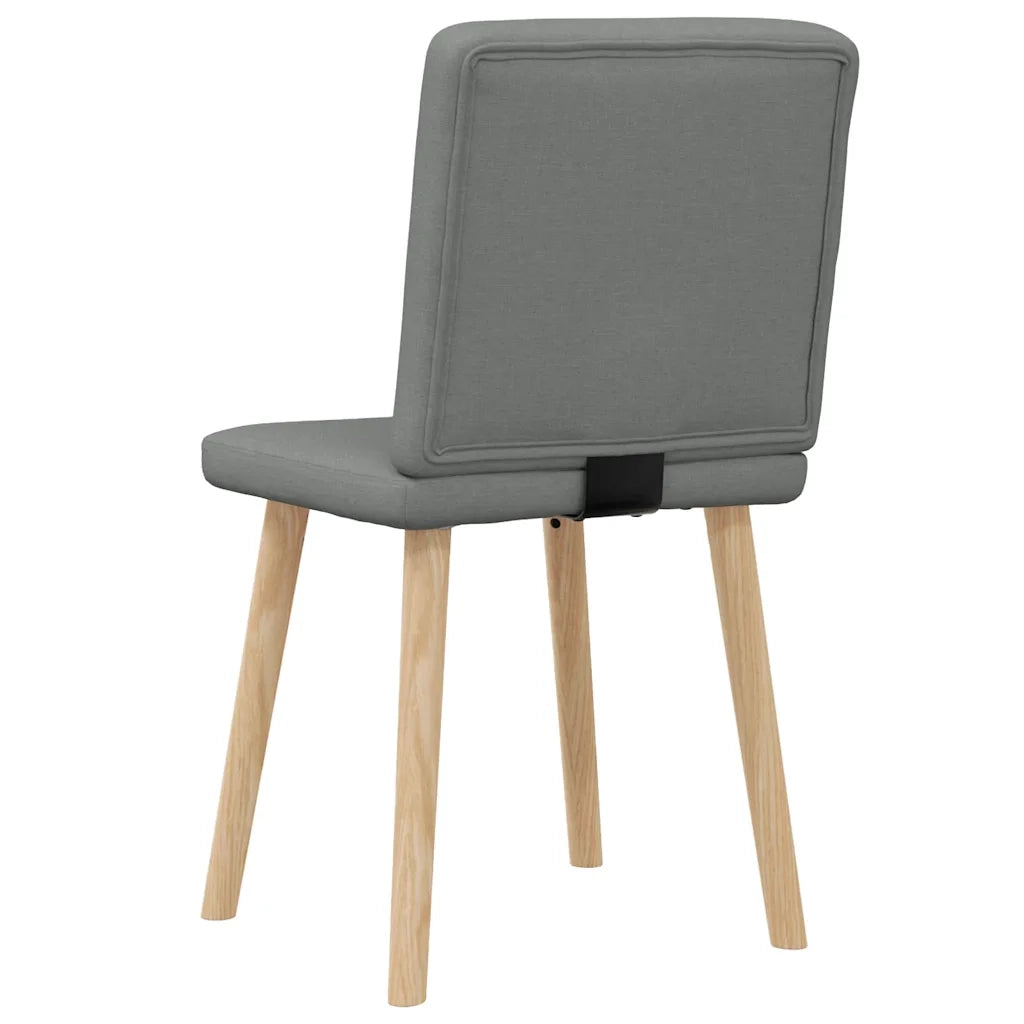 Sedie da Pranzo 2 pz Grigio Scuro in Tessuto 4101198