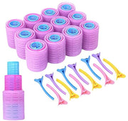 Set di Rulli per Capelli 36 pezzi - Rulli per Capelli Grande/Piccolo - Inclusi 12 Clip per Capelli - Strumento di Stilistica Portatile - Adatto per Tutti i Tipi di Capelli