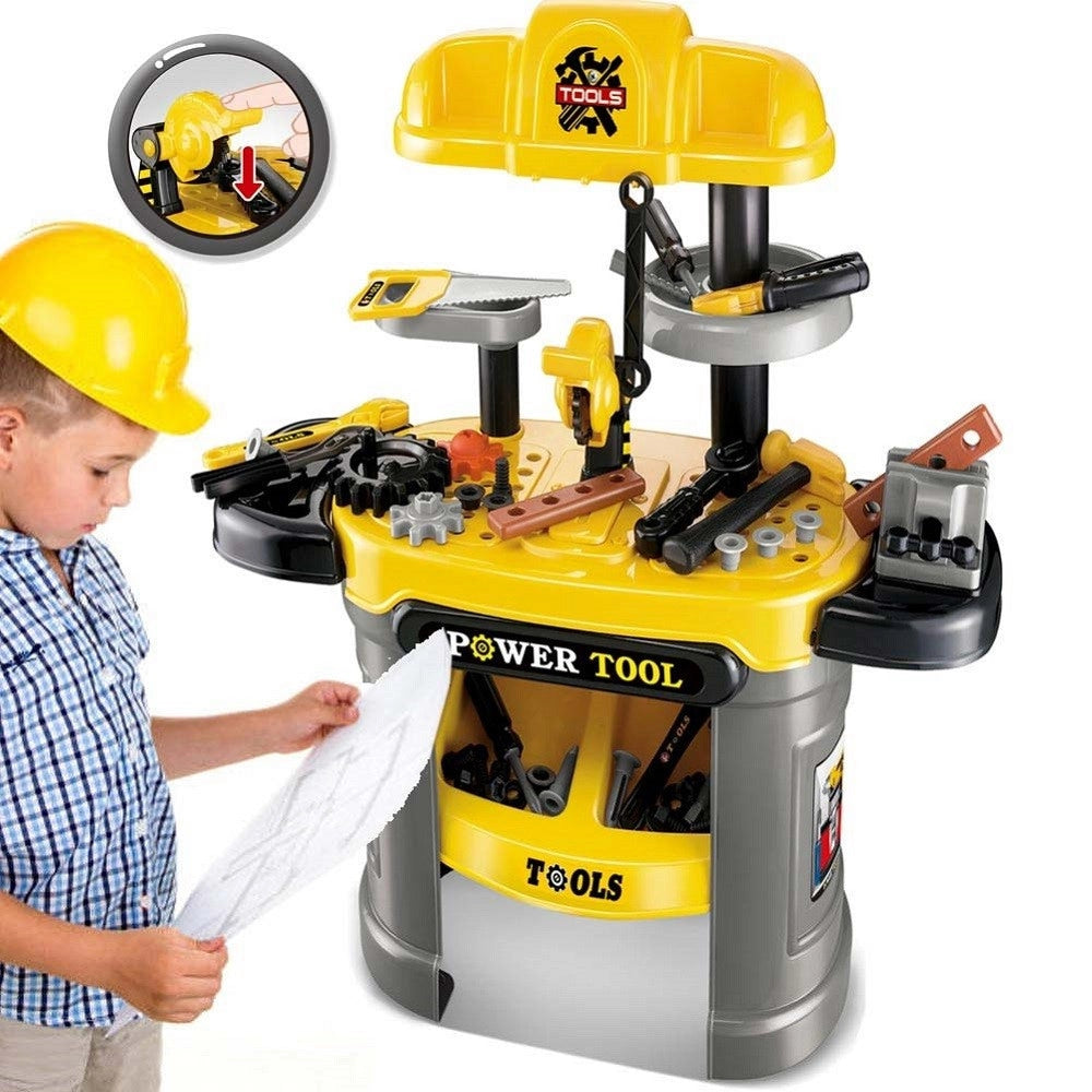 Trade Shop - Banco Lavoro Per Bambini Giocattolo Con Attrezzi Fai Da Te Giochi Bambino -