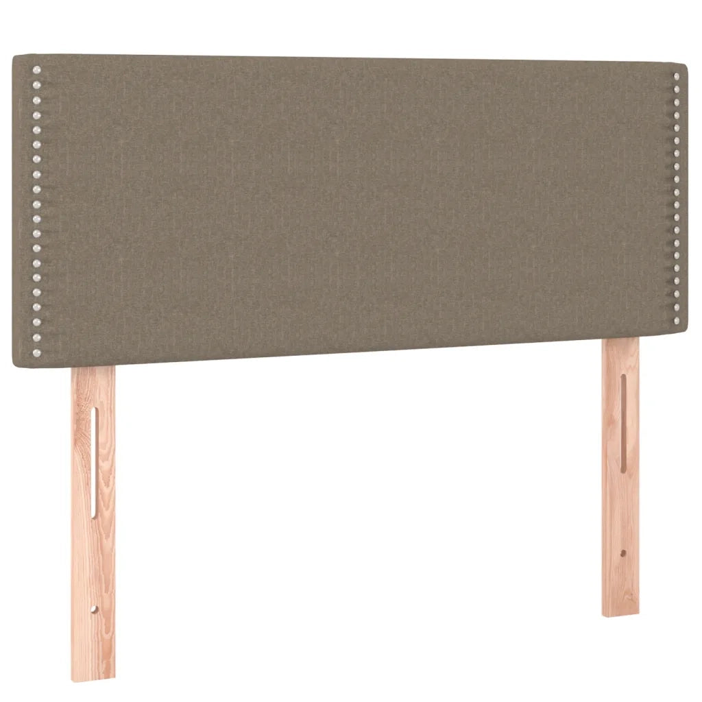 Letto a Molle con Materasso e LED Tortora 90x190 cm in Tessuto cod mxl 33481