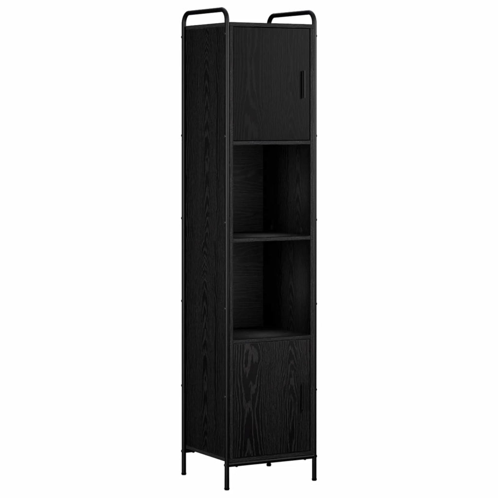 Mobile da Bagno Rovere Nero 46 x 36 x 181 cm 8014028