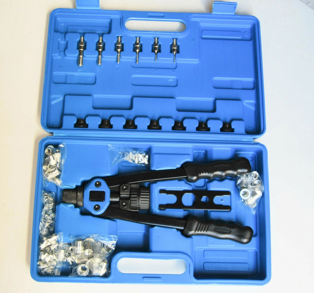 RIVETTATRICE PER INSERTI RIVETTI FILETTATI M3 M4 M5 M6 M8 M10 M12 B KIT 116 PZ