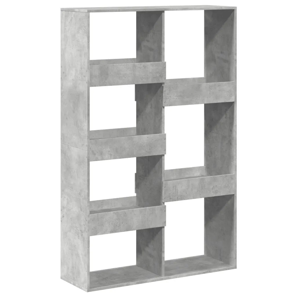 vidaXL Libreria Grigio Cemento 100x33x155,5 cm in Legno Multistrato