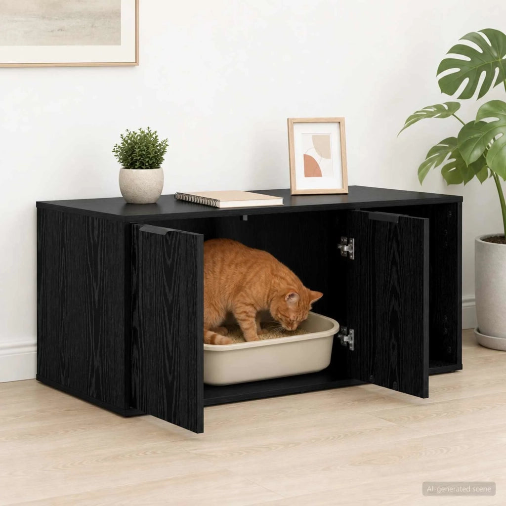 Mobile per gatti Rovere Nero 100 x 49 x 45 cm 8014752