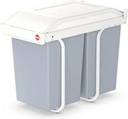 Sistema di Doppia Separazione Rifiuti per Cucina, 2 x 14 Litri, Con Imbottigli Impianti di Raccolta, Contenitore di Raccolta Integrato