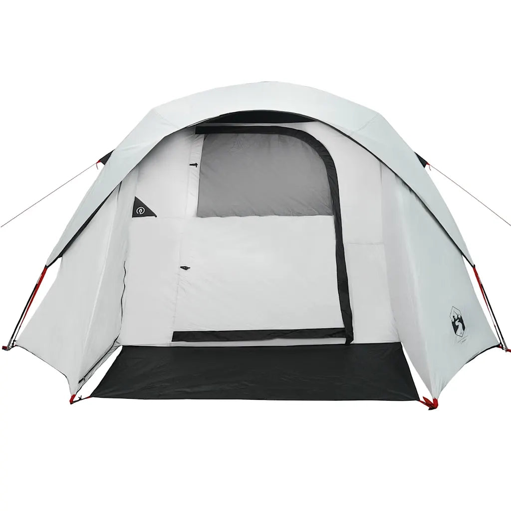 Tenda Familiare Cabina 6 Persone Bianca Tessuto Impermeabile 4009565