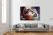 WOMAN Abstraction - Quadro Canvas su telaio in legno Misura: 140x100 cm
