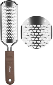 Strumento per pedicure in acciaio inox - Rimuove calli e dead skin - Scrub per piedi - Strumento per rimuovere la pelle morta - Per piedi lisci e belli