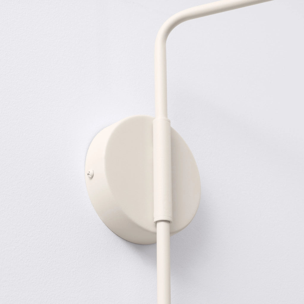 Lampada da parete NOX in acciaio beige opaco E14 10W LED design moderno