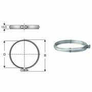Inox mono parete aisi 316 fascet ta di bloccaggio d.130 b08xb3fs8