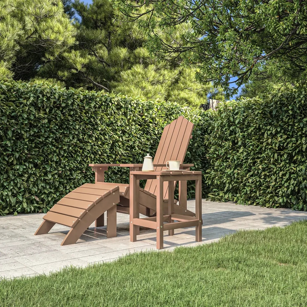 Tavolo da Giardino Adirondack Marrone 38x38x46 cm HDPE 318643