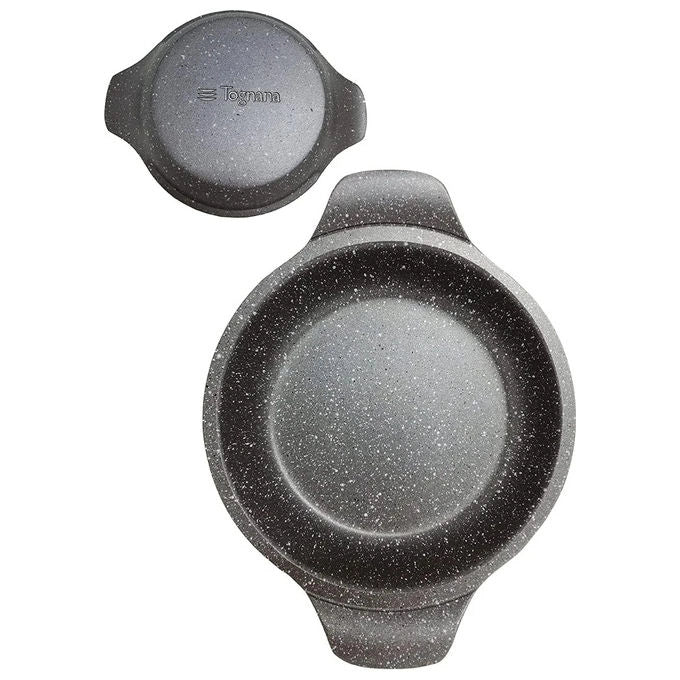 Tognana tegamino per uovo Great Stone, 16 cm, alluminio forgiato, antiaderente effetto pietra, compatibile induzione