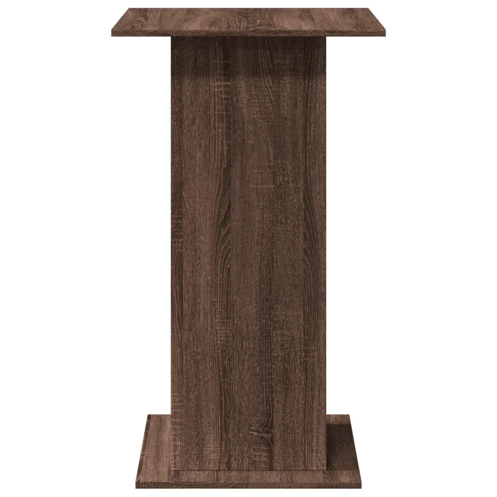 vidaXL Tavolo Bar Portaoggetti Rovere Marrone 60x60x102 cm Multistrato