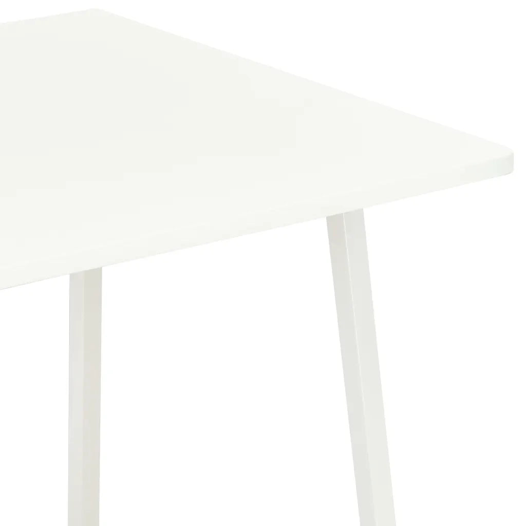 Scrivania | Tavolo da Ufficio con Mensole Bianca 102x50x117 cm