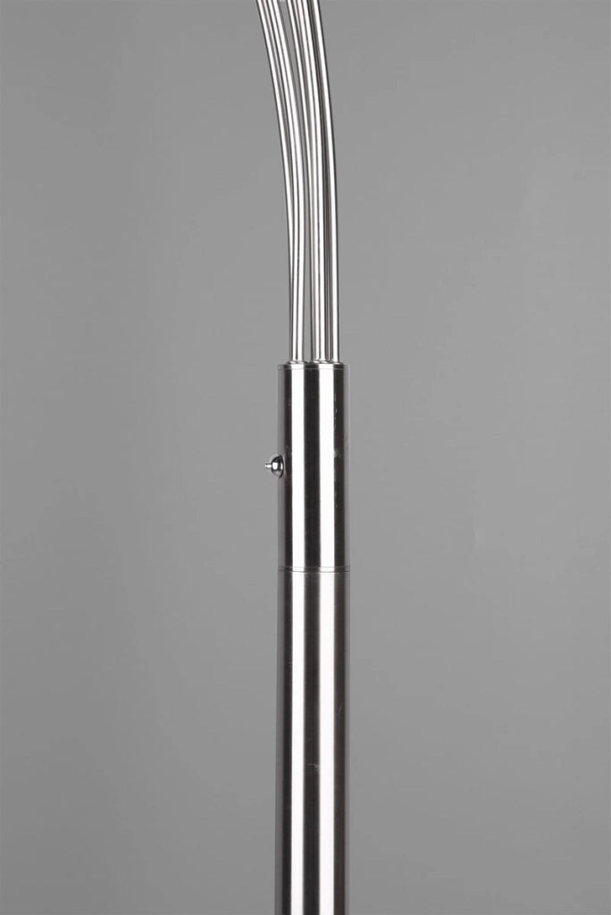 Lampada da terra ad arco LED REED argento 5 luci RL