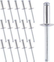 150 pezzi di chiodi a testa a clessidra in alluminio 48 x 16 mm per metallo, plastica e legno - Chiodi a clessidra in alluminio con grande testa a clessidra