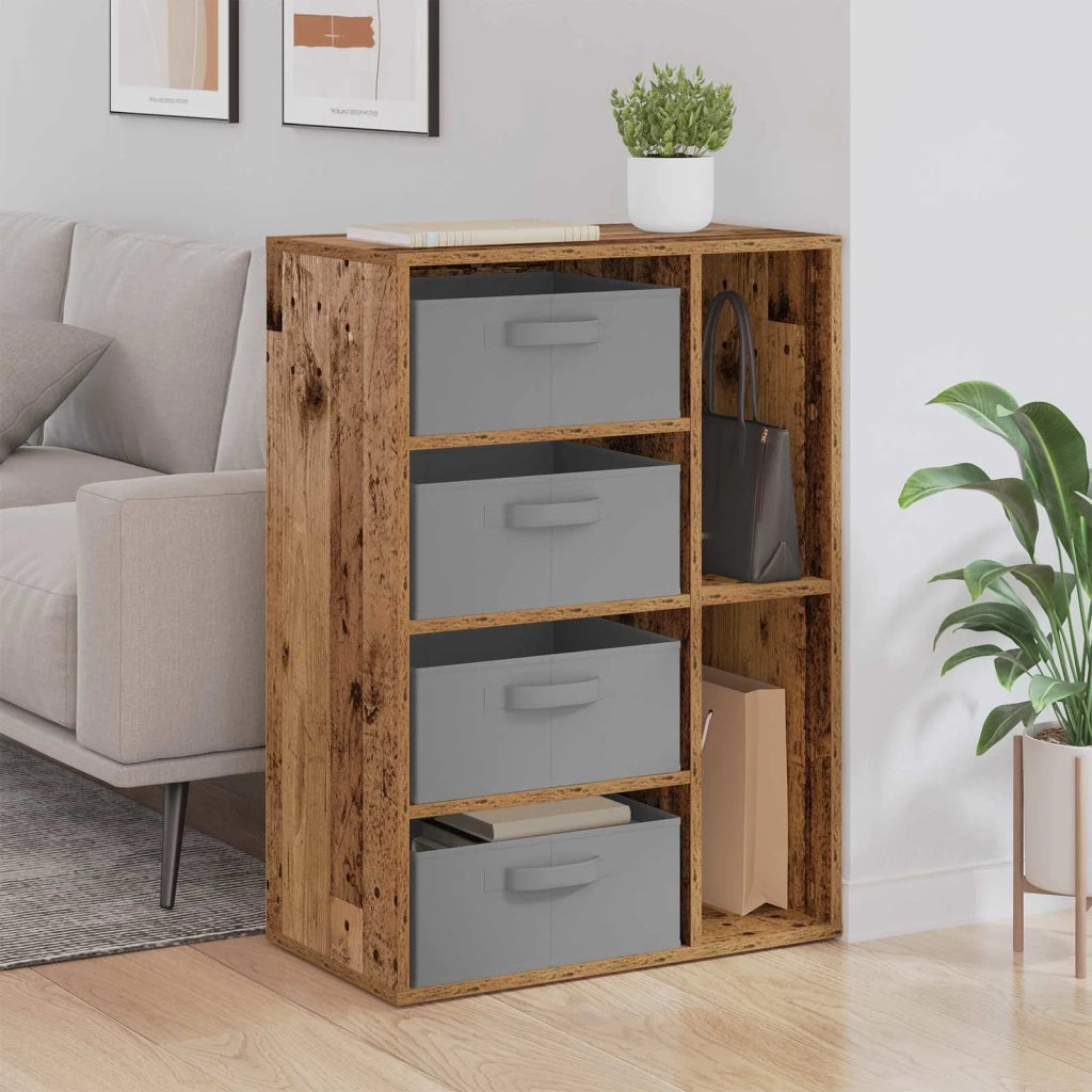 Credenza con cassetto Legno vecchio 60 x 33,5 x 84 cm