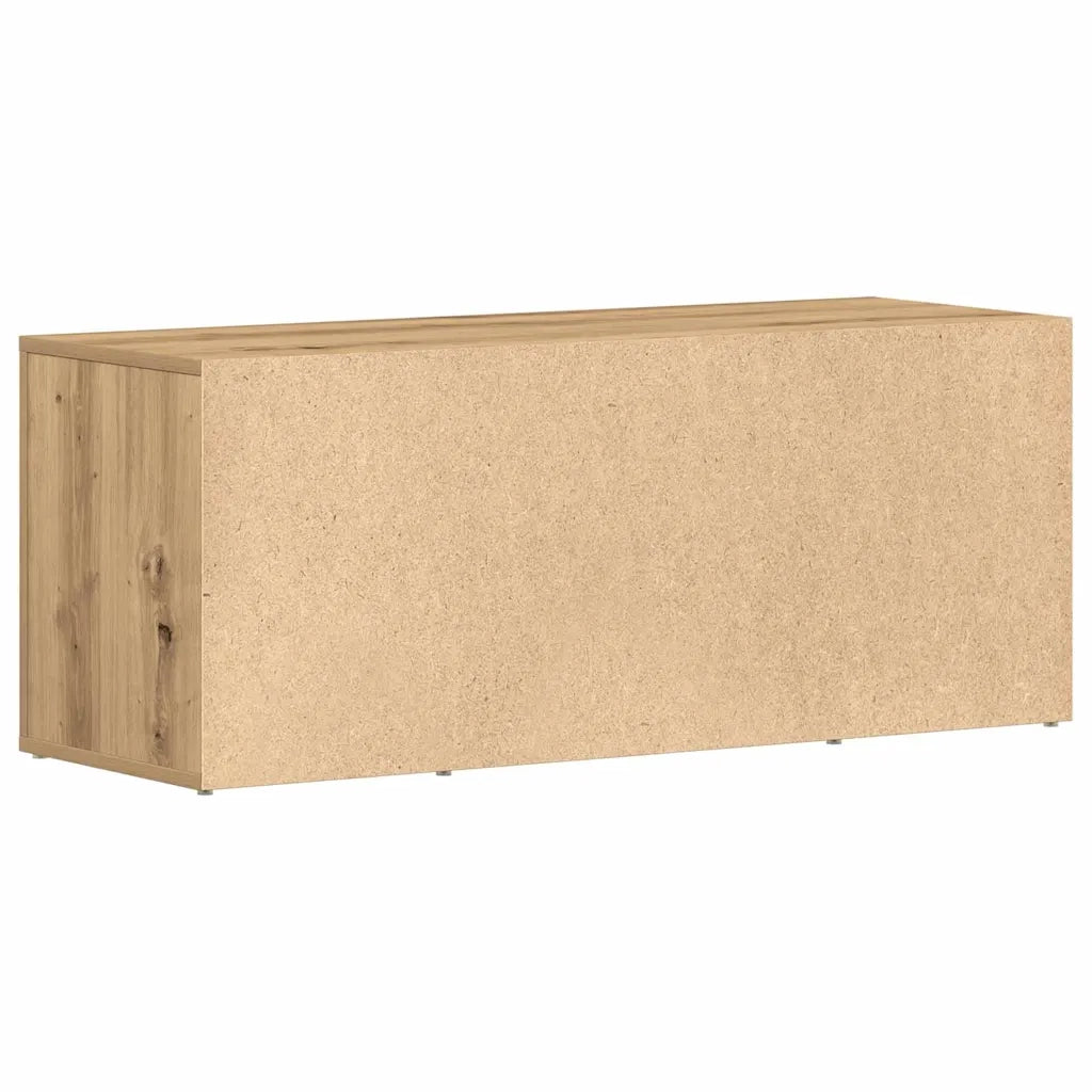 Mobile TV-Credenza per TV-Console TV rovere artigianale 100 x 35 x 40 cm Legno multistrato 753816