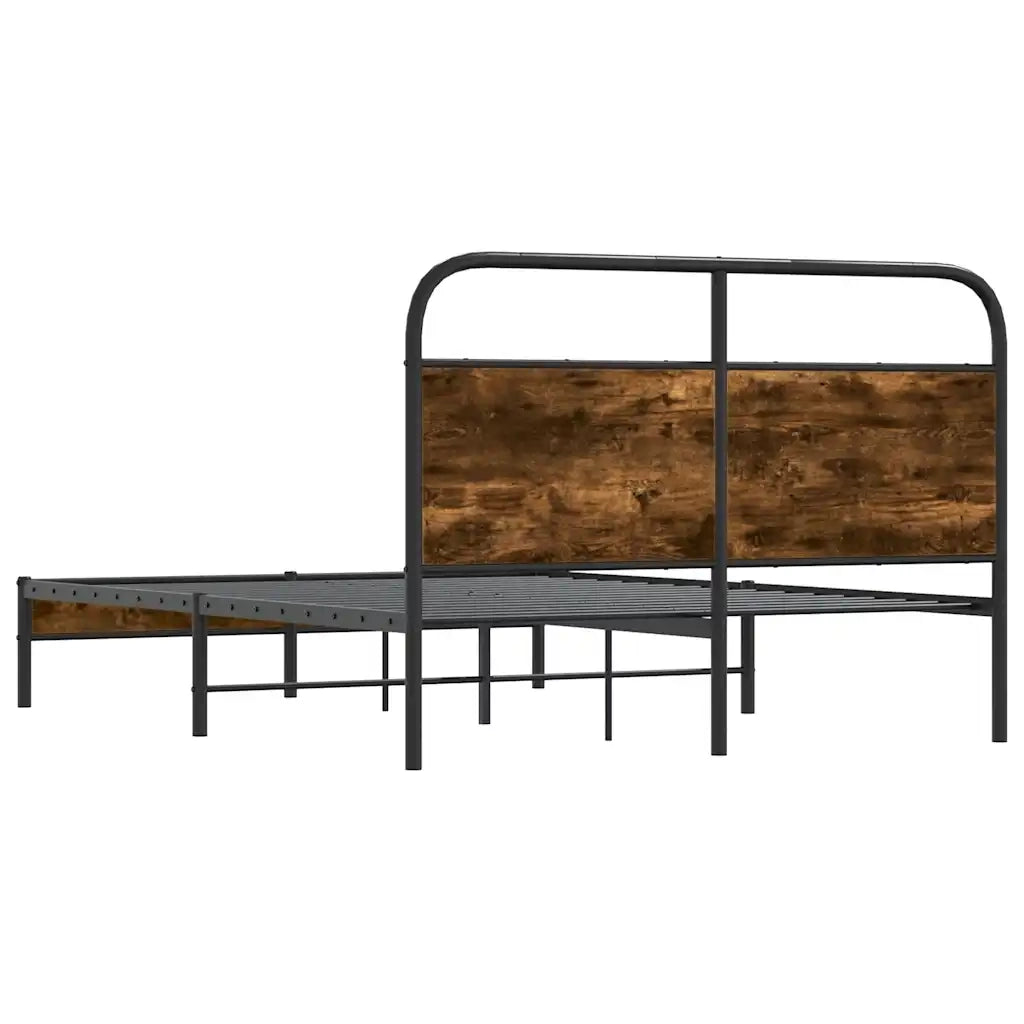 Giroletto senza Materasso Rovere Fumo 135x190 cm in Truciolato 4100355