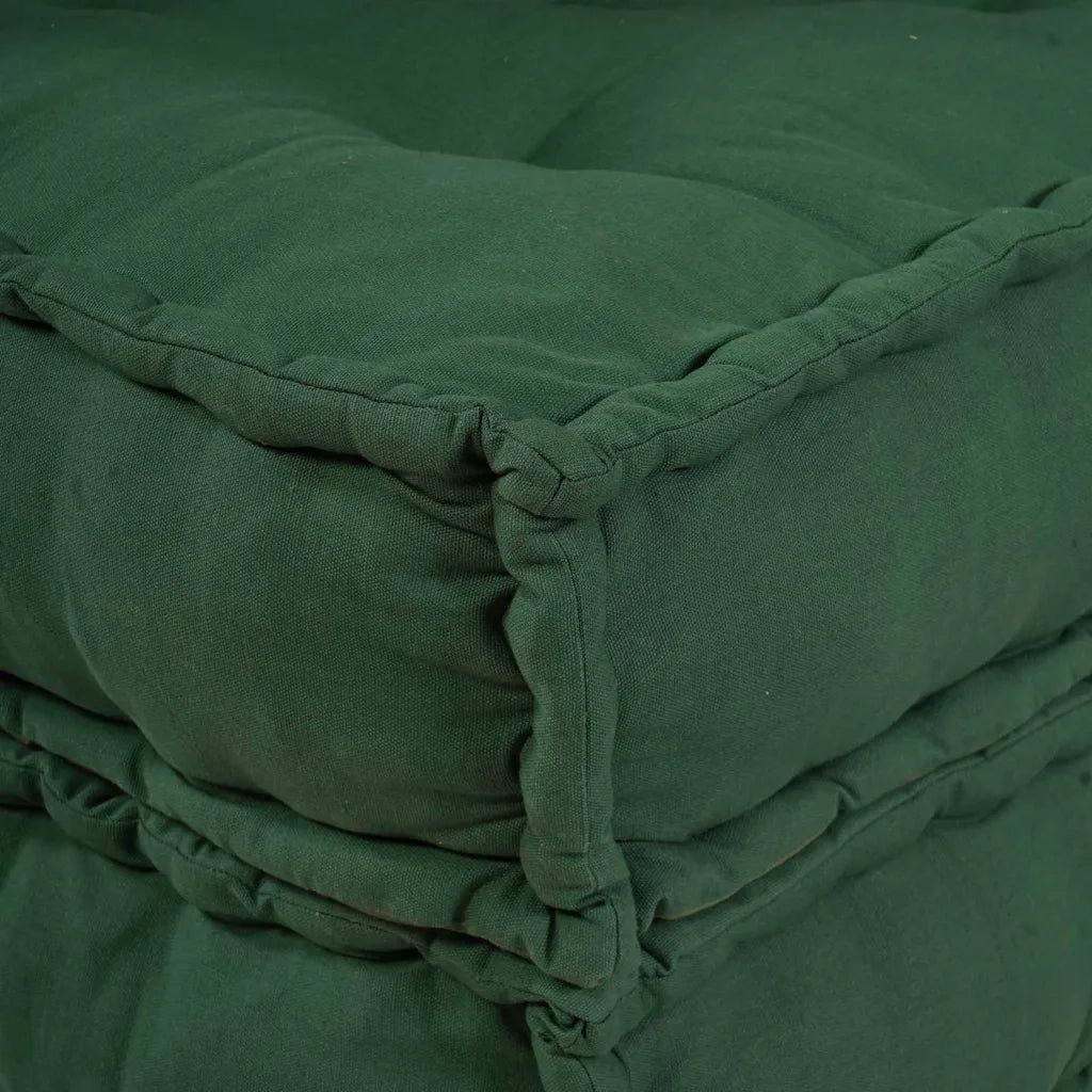 vidaXL Cuscino 2 pcs Verde 70 x 70 x 36 cm Poliestere
