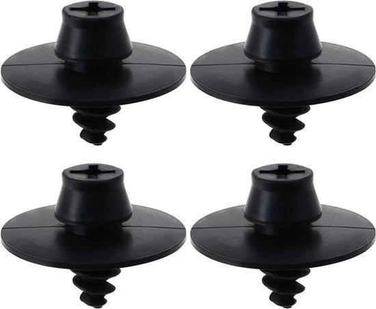 Clip di fissaggio per pavimento - Auto-accessori - Nero - Passat, New Beetle, Golf - Set da 4 pezzi