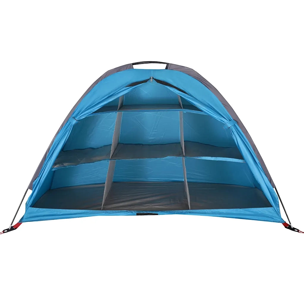 Tenda Portaoggetti-Tenda deposito da esterno con 9 Scomparti Blu Impermeabile