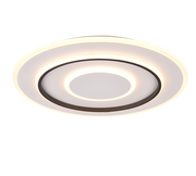 Plafoniera LED, metallo, bianco opaco, 60x6x60 cm, Jora