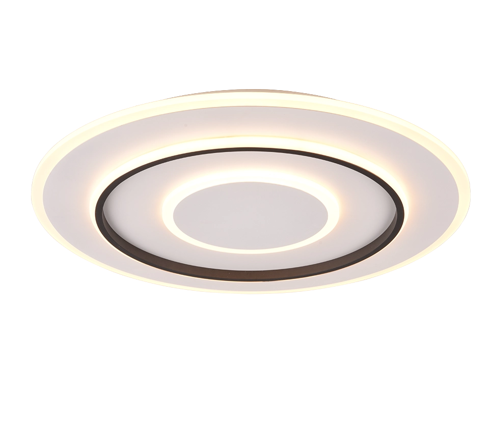 Plafoniera LED, metallo, bianco opaco, 60x6x60 cm, Jora