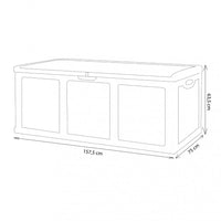 Cassapanca in Rattan Style XXL 157,5x75x63,5 h cm in Plastica Marrone